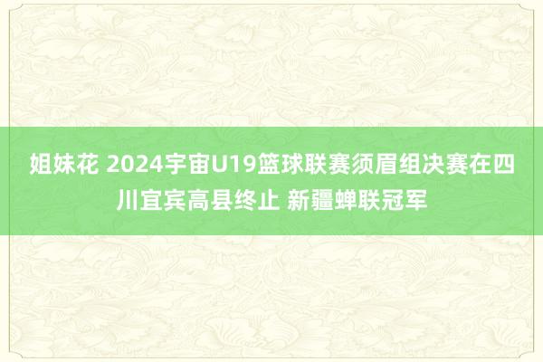 姐妹花 2024宇宙U19篮球联赛须眉组决赛在四川宜宾高县终止 新疆蝉联冠军