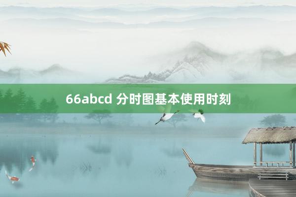 66abcd 分时图基本使用时刻