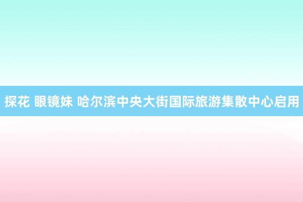 探花 眼镜妹 哈尔滨中央大街国际旅游集散中心启用