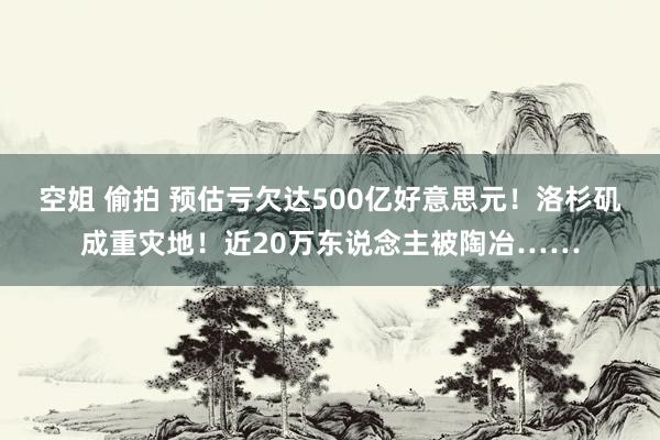 空姐 偷拍 预估亏欠达500亿好意思元！洛杉矶成重灾地！近20万东说念主被陶冶……