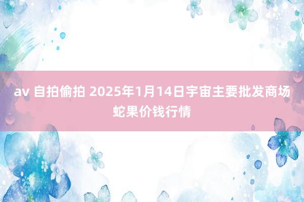 av 自拍偷拍 2025年1月14日宇宙主要批发商场蛇果价钱行情